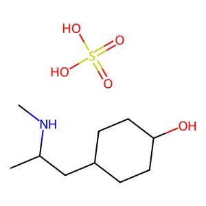 Cyclohexanol, 4-(2-(N-methyl)aminopropyl)-, sulfate structure