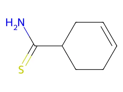 Cyclohex-3-ene-1-carboximidothioic acid structure