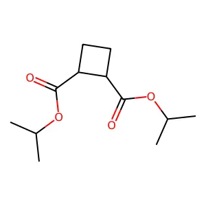 Cyclobutane-1,2-dicarboxylic acid, diisopropyl ester, (Z)- structure