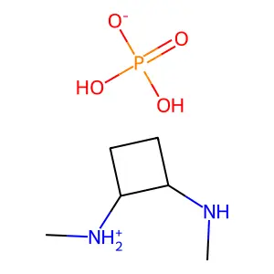 环丁烷-1,2-双(甲胺)磷酸盐 structure