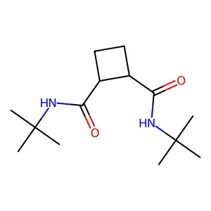 N,N'-二叔丁基环丁烷-1,2-二甲酰胺 structure