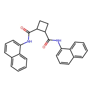 N,N'-二萘基环丁烷-1,2-二甲酰胺 structure