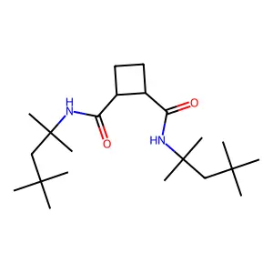 N~1~,N~2~-Bis(2,4,4-trimethylpentan-2-yl)cyclobutane-1,2-dicarboximidic acid structure