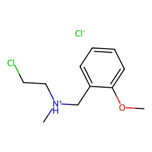 Benzylamine, N-(2-chloroethyl)-o-methoxy-N-methyl-, hydrochloride structure