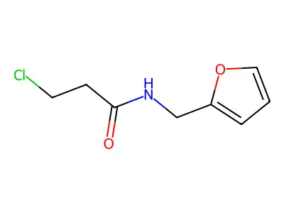 3-chloro-N-(furan-2-ylmethyl)propanamide structure