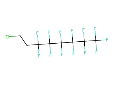 3,3,4,4,5,5,6,6,7,7,8,8,8-Tridecafluorooctyl chloride structure