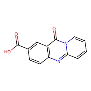 11-Oxo-11H-pyrido(2,1-b)quinazoline-2-carboxylic acid structure