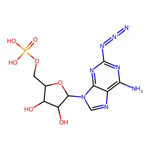 2-Azidoadenosine 5'-monophosphate structure
