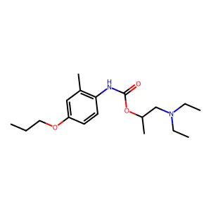 1-(Diethylamino)propan-2-yl (2-methyl-4-propoxyphenyl)carbamate structure