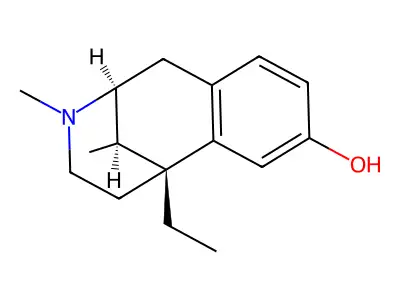 6-Ethyl-3,11-dimethyl-1,2,3,4,5,6-hexahydro-2,6-methano-3-benzazocin-8-ol structure