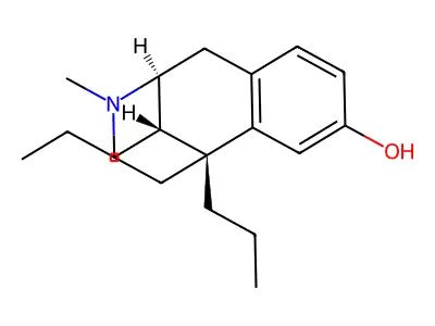 (+-)-5,9-Dipropyl-2-methyl-6,7-benzomorphan structure