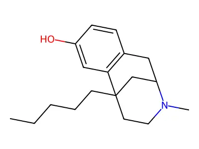 2,6-Methano-3-benzazocin-8-ol, 1,2,3,4,5,6-hexahydro-3-methyl-6-pentyl-, (+-)- structure