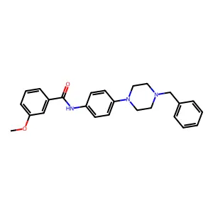 N-[4-(4-benzylpiperazin-1-yl)phenyl]-3-methoxybenzamide structure