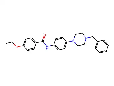 N-[4-(4-benzylpiperazin-1-yl)phenyl]-4-ethoxybenzamide structure