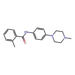 2-methyl-N-[4-(4-methylpiperazin-1-yl)phenyl]benzamide structure