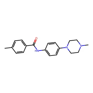 4-methyl-N-[4-(4-methylpiperazin-1-yl)phenyl]benzamide structure