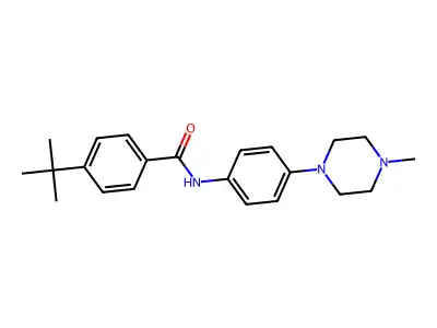 4-tert-butyl-N-[4-(4-methylpiperazin-1-yl)phenyl]benzamide structure