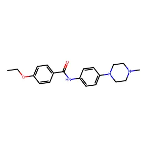 4-ethoxy-N-[4-(4-methyl-1-piperazinyl)phenyl]benzamide structure
