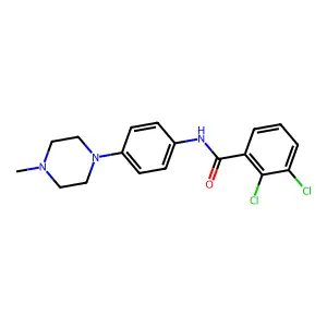 2,3-dichloro-N-[4-(4-methylpiperazin-1-yl)phenyl]benzamide structure