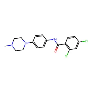 2,4-dichloro-N-[4-(4-methylpiperazin-1-yl)phenyl]benzamide structure