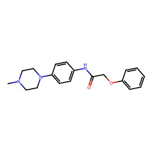 N-[4-(4-methylpiperazin-1-yl)phenyl]-2-phenoxyacetamide structure