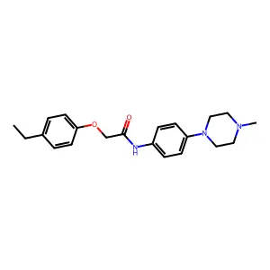 2-(4-ethylphenoxy)-N-[4-(4-methylpiperazin-1-yl)phenyl]acetamide structure