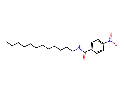 N-dodecyl-4-nitrobenzamide structure