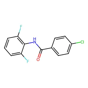 4-chloro-N-(2,6-difluorophenyl)benzamide structure