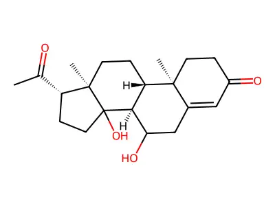 7,14-Dihydroxypregn-4-ene-3,20-dione structure