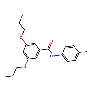 N-(4-methylphenyl)-3,5-dipropoxybenzamide structure