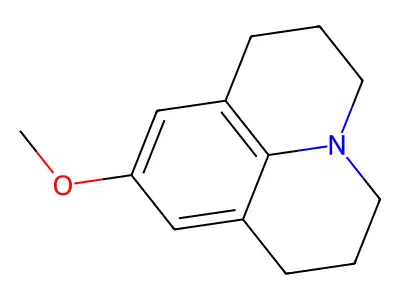 1H,5H-Benzo(ij)quinolizine, 2,3,6,7-tetrahydro-9-methoxy- structure