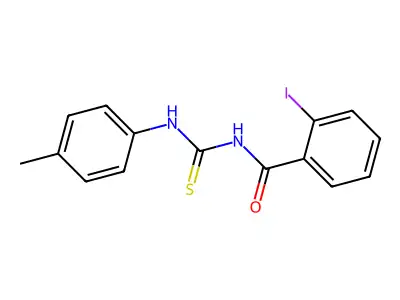 2-iodo-N-[(4-methylphenyl)carbamothioyl]benzamide structure