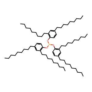 Phenol, 2,4-dinonyl-, 1,1',1''-phosphite structure