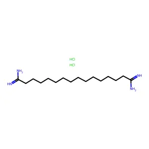 Hexadecanediimidamide--hydrogen chloride (1/2) structure