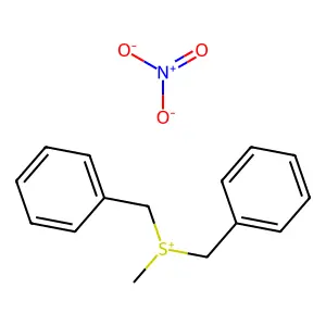甲基二苄基硫鎓硝酸盐 structure