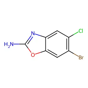 6-溴-5-氯-2-苯并噁唑胺 structure