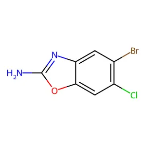Benzoxazole, 2-amino-5-bromo-6-chloro- structure
