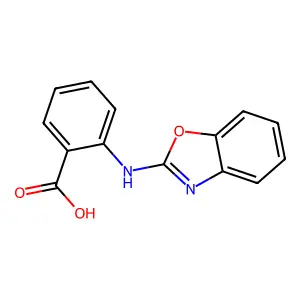 Benzoxazole, 2-(2-carboxy)anilino- structure