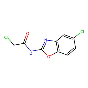 Benzoxazole, 5-chloro-2-(2-chloroacetamido)- structure