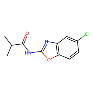 Benzoxazole, 5-chloro-2-(2,2-dimethylacetatamido)- structure