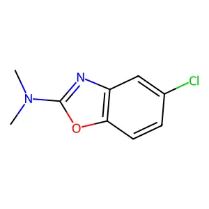 Benzoxazole, 5-chloro-2-dimethylamino- structure
