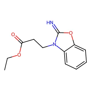 Benzoxazoline, 3-(2-(ethoxycarbonyl)ethyl)-2-imino- structure