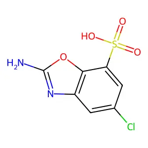 2-氨基-5-氯苯并噁唑-7-磺酸 structure