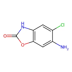 2-Benzoxazolinone, 6-amino-5-chloro- structure
