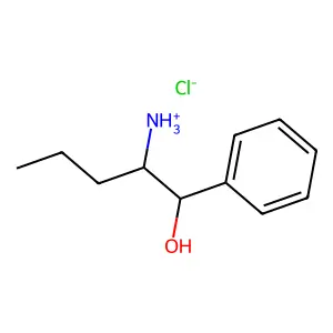 2-Amino-1-phenylpentan-1-ol--hydrogen chloride (1/1) structure