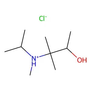 2-Butanol, 3-methyl-3-(N-methyl-N-isopropyl)amino-, hydrochloride structure