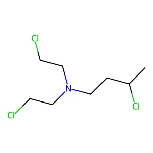 3-氯-N,N-双(2-氯乙基)-1-丁胺 structure