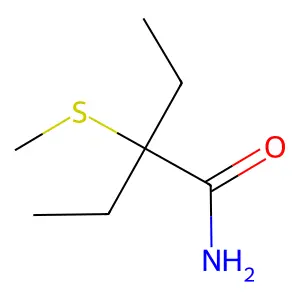2-乙基-2-甲硫基丁酰胺 structure