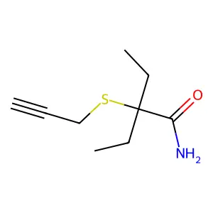 2-乙基-2-(2-丙炔基)硫代丁酰胺 structure