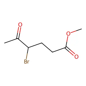 Methyl 4-bromo-5-oxohexanoate structure